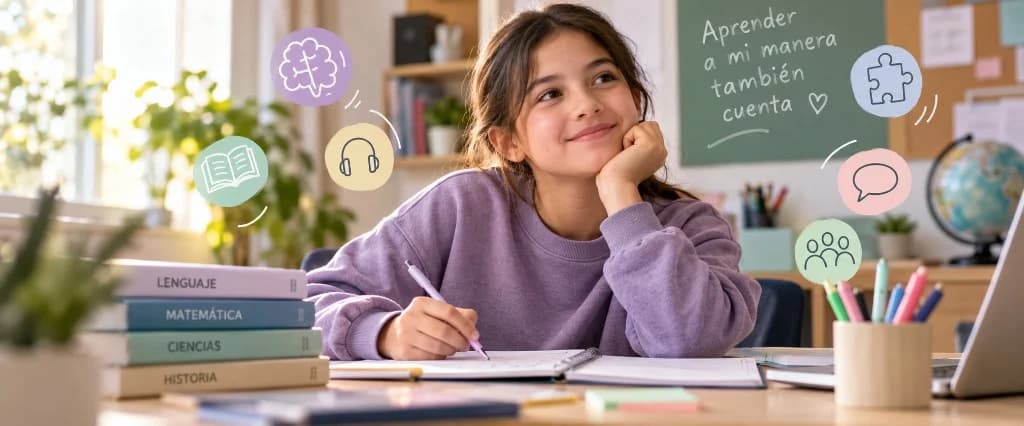 Estudiante preparándose para exámenes libres con apoyo educativo